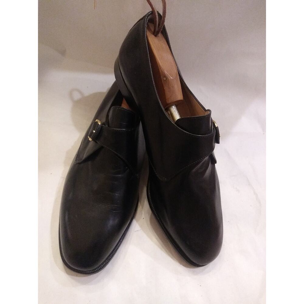 Alfani Black Leather Monk Straps Men’s Dressing Shoes Size 13M - Picture 9 of 10